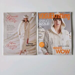 Vintage Irresistible Arans‎ Pattern Book Sweater Knitting Magazine Aran 80s 90s
